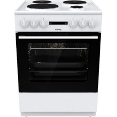 Korting KE6A40WM Κουζίνα 71lt με Εμαγιέ Εστίες Π60εκ. Λευκή 034065001